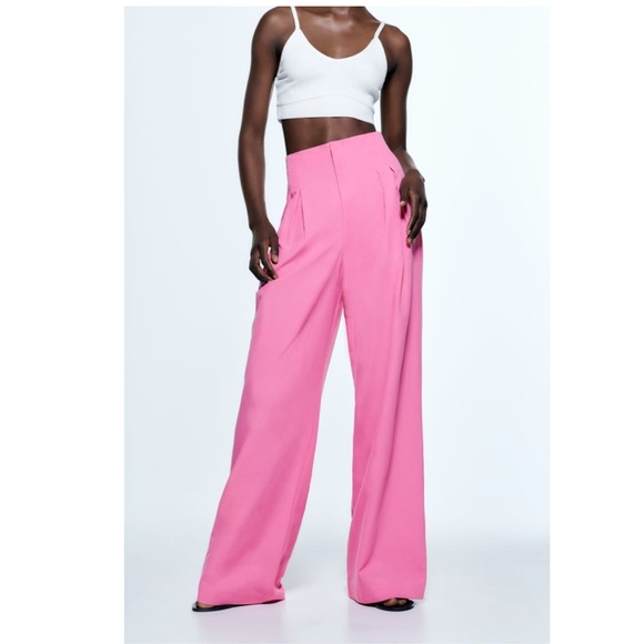 Zara Pants - Zara pleated linen blend pants